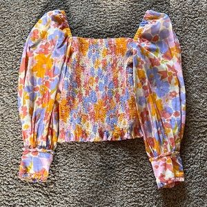 Free People Floral Top